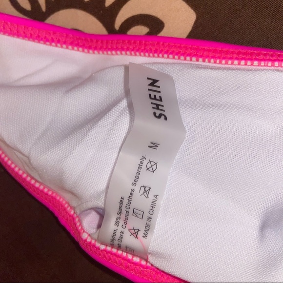 Shein Open Back Self Tie One Piece Swimsuit - Picture 6 of 6